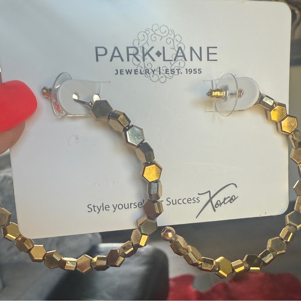 Park Lane Gold Chain Hoops
